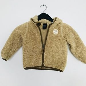 NORTH FACE Baby Jacket 18 24 M Plushee Hooded Bear
